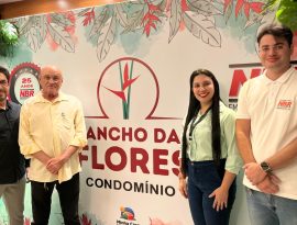 José Braz (diretor executivo da NBR Empreendimentos e do Golden Shopping Calhau), Neves Regadas (presidente da NBR Empreendimentos), Julianna Buzar (superintendente do Golden Shopping Calhau) e Chico Neto (presidente da NBR Empreendimentos).